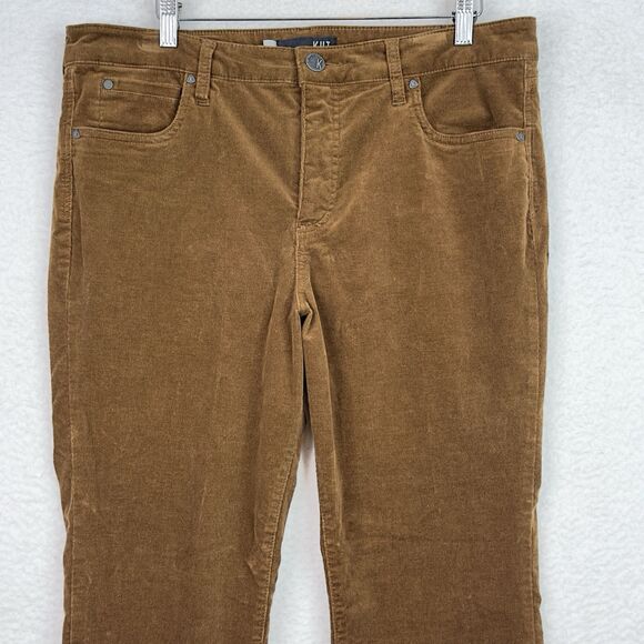 Kut From The Kloth Diana Fab Ab Skinny Corduroy Pants Brown 16P Petite High Rise - Picture 2 of 15